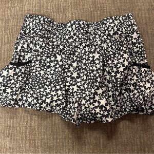 White and black stars free people movement get your flirt on shorts